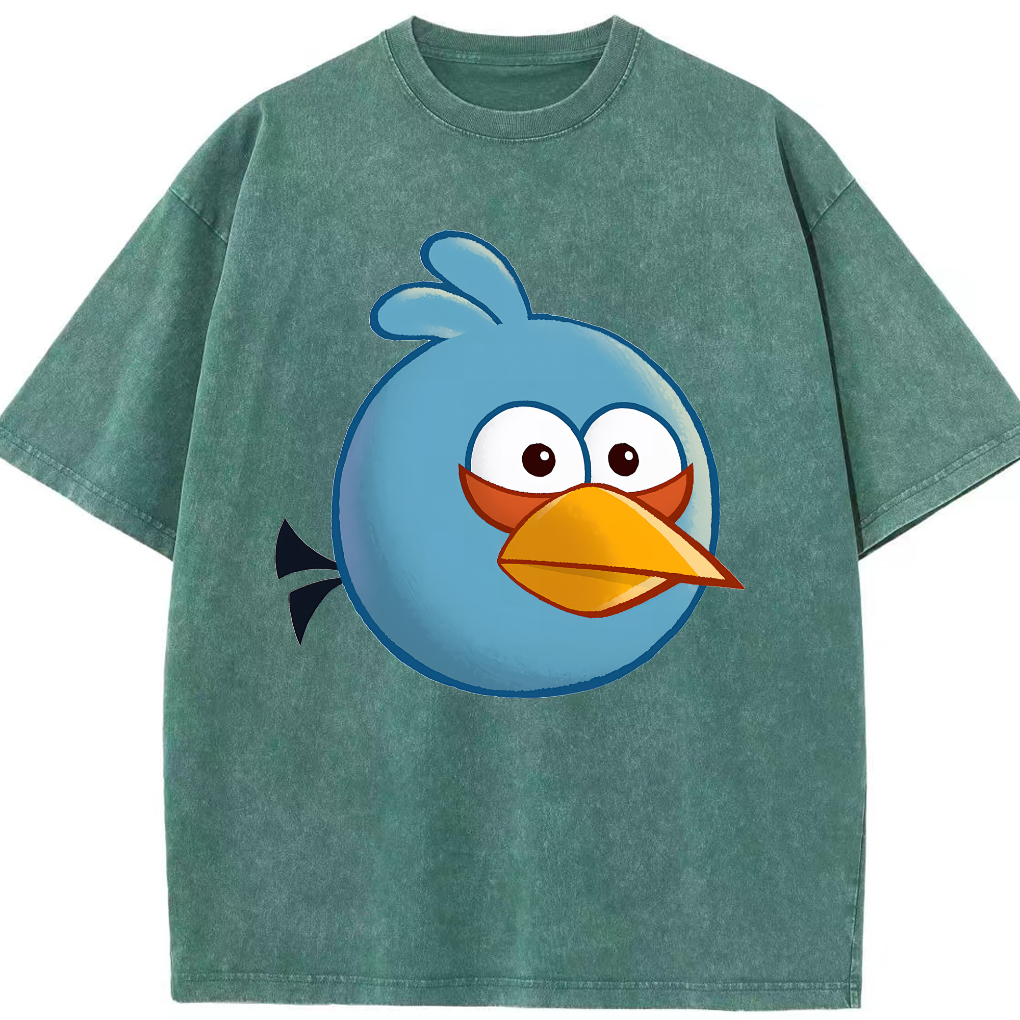 （画像用） Angry Birds アングリーバード 綿100% ヴィンテージ風 半袖Tシャツ（フロントプリント）
